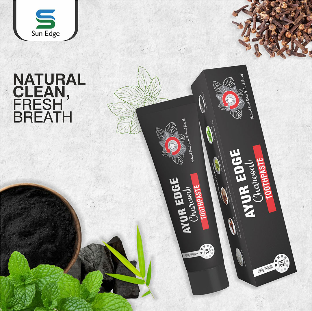Charcoal Toothpaste 100 GM - Sunedge