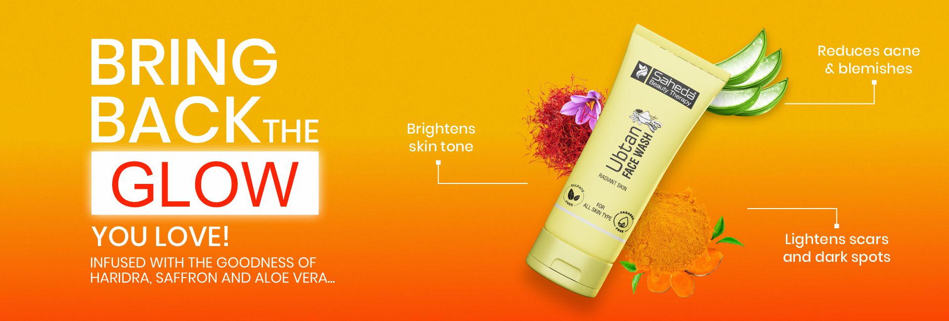 Ubtan face wash web banner.2jpg