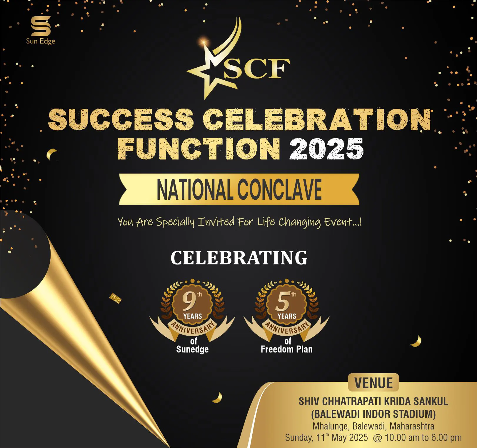 success celebration function web mobile size banner 2025