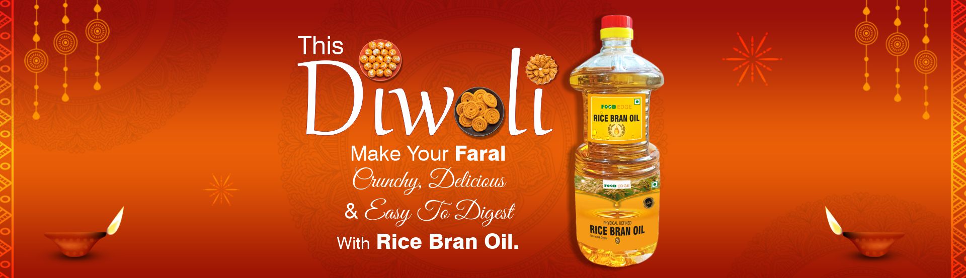 Rice bran oil web banner